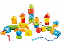 Motorikspielzeug: Fädelspielzeug