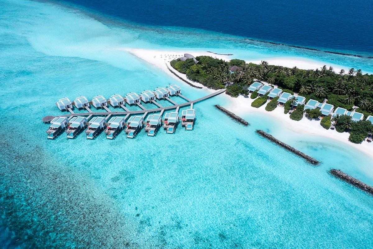 Familienurlaub Malediven: Dhigali Drohne Bild © Dhigali Maldives